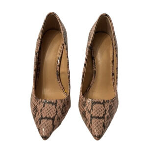 JF pink snake skin heel size US 6/UK 4/EU 36.5 with 4” heel